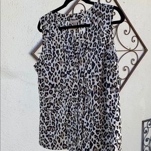Animal print blouse